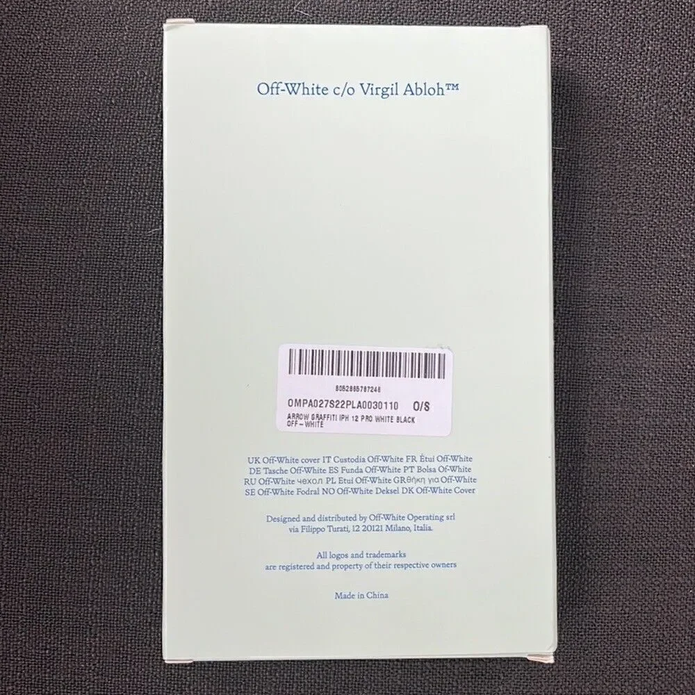 NWT - Off-White Graffiti Arrrows iPhone 12 Pro Case